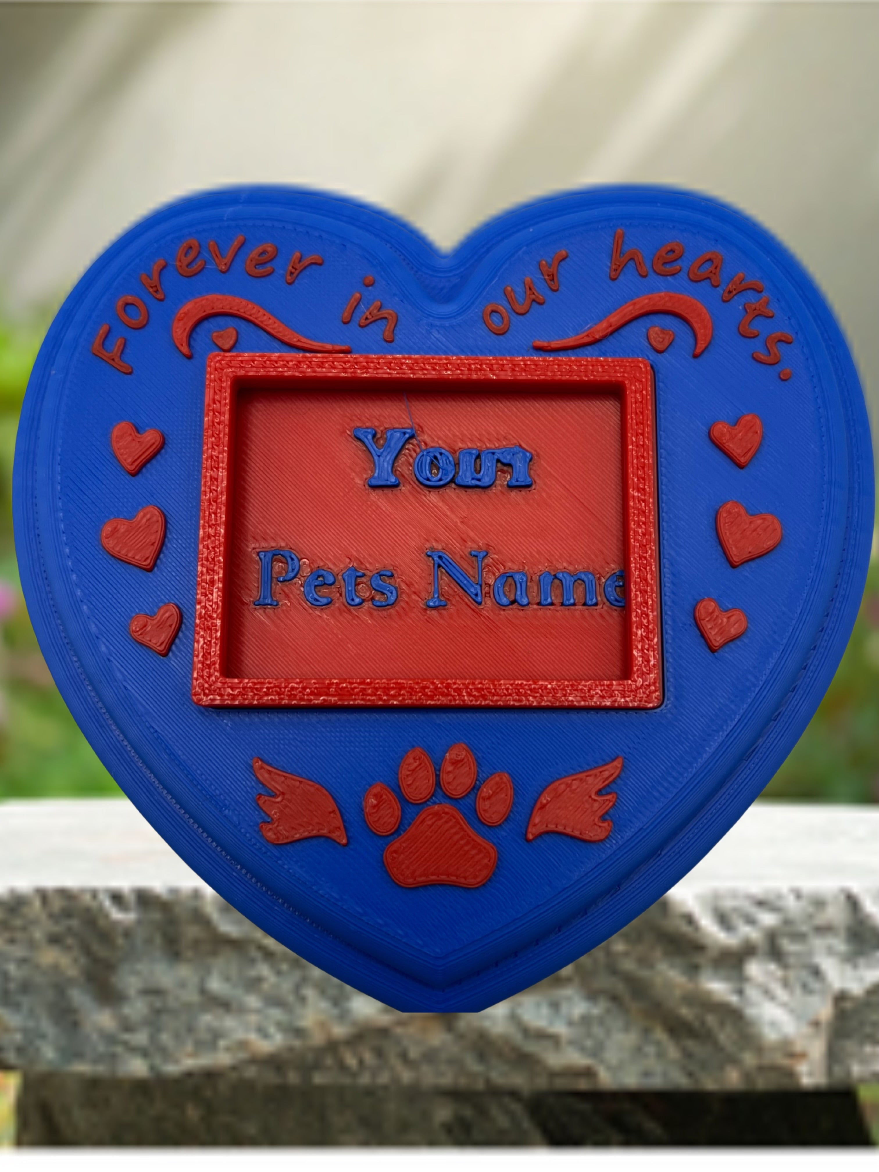 Pet Memorial - Blue Heart