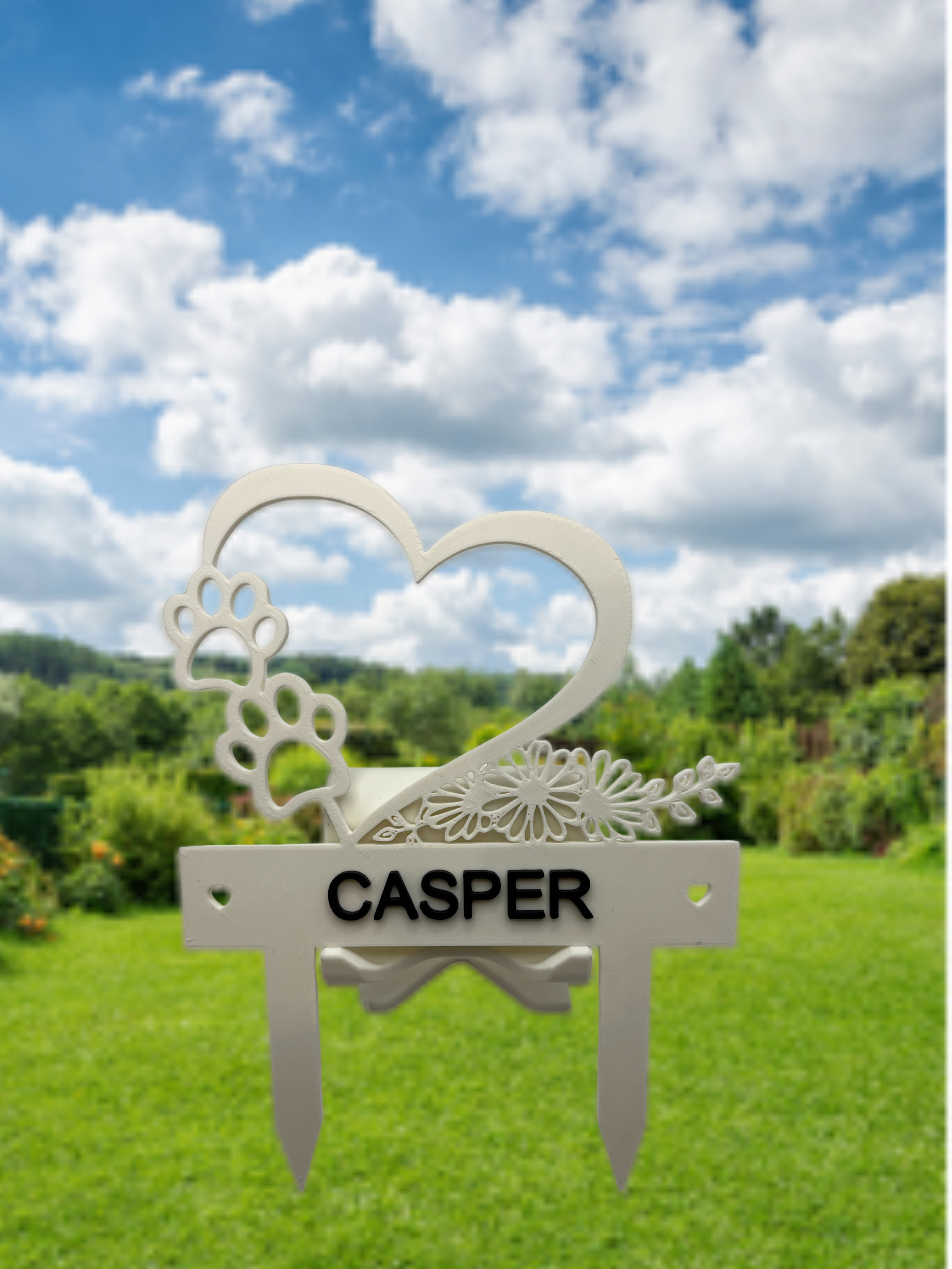 Pet Memorial - Casper Heart