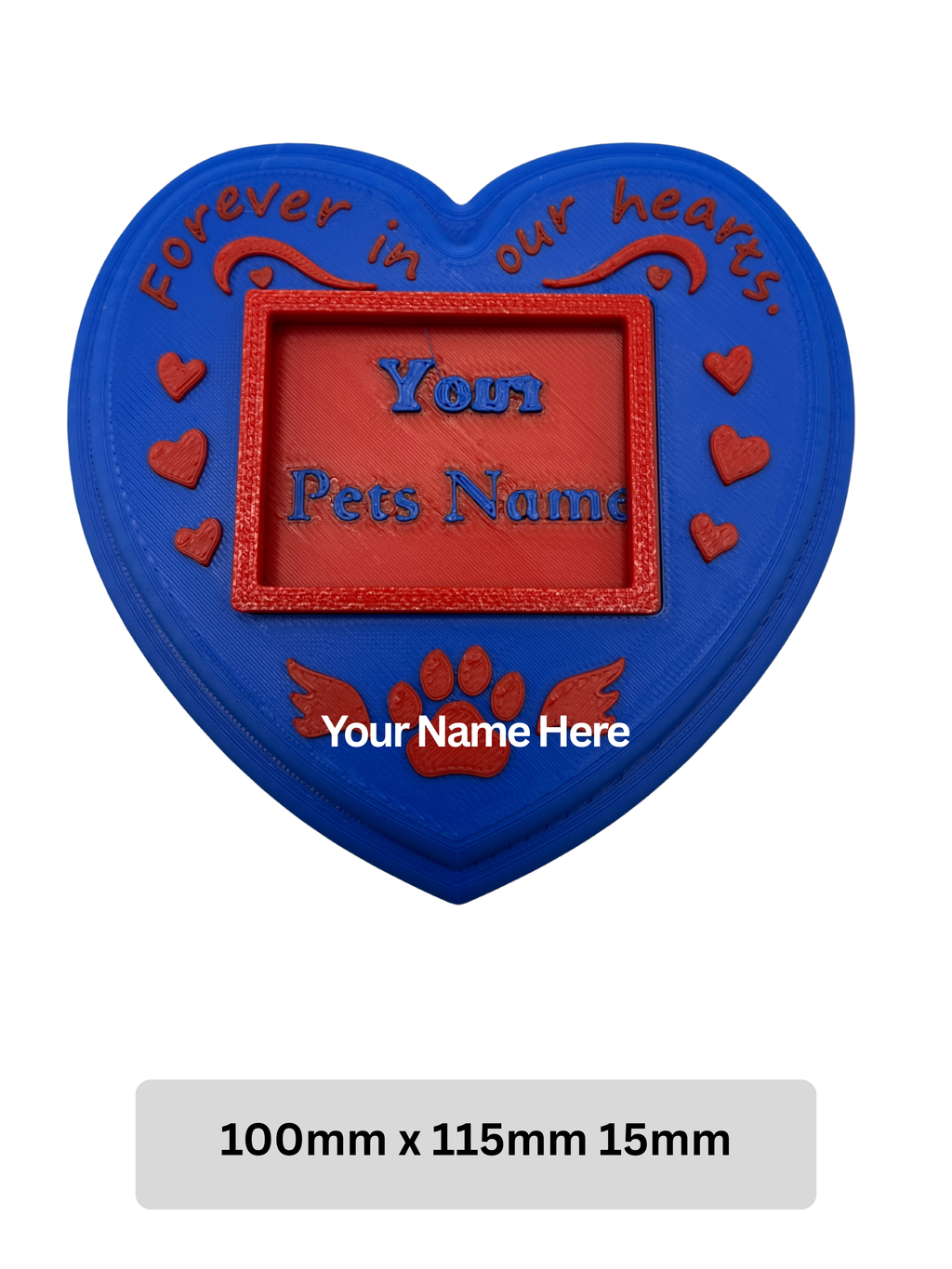 Pet Memorial - Blue Heart