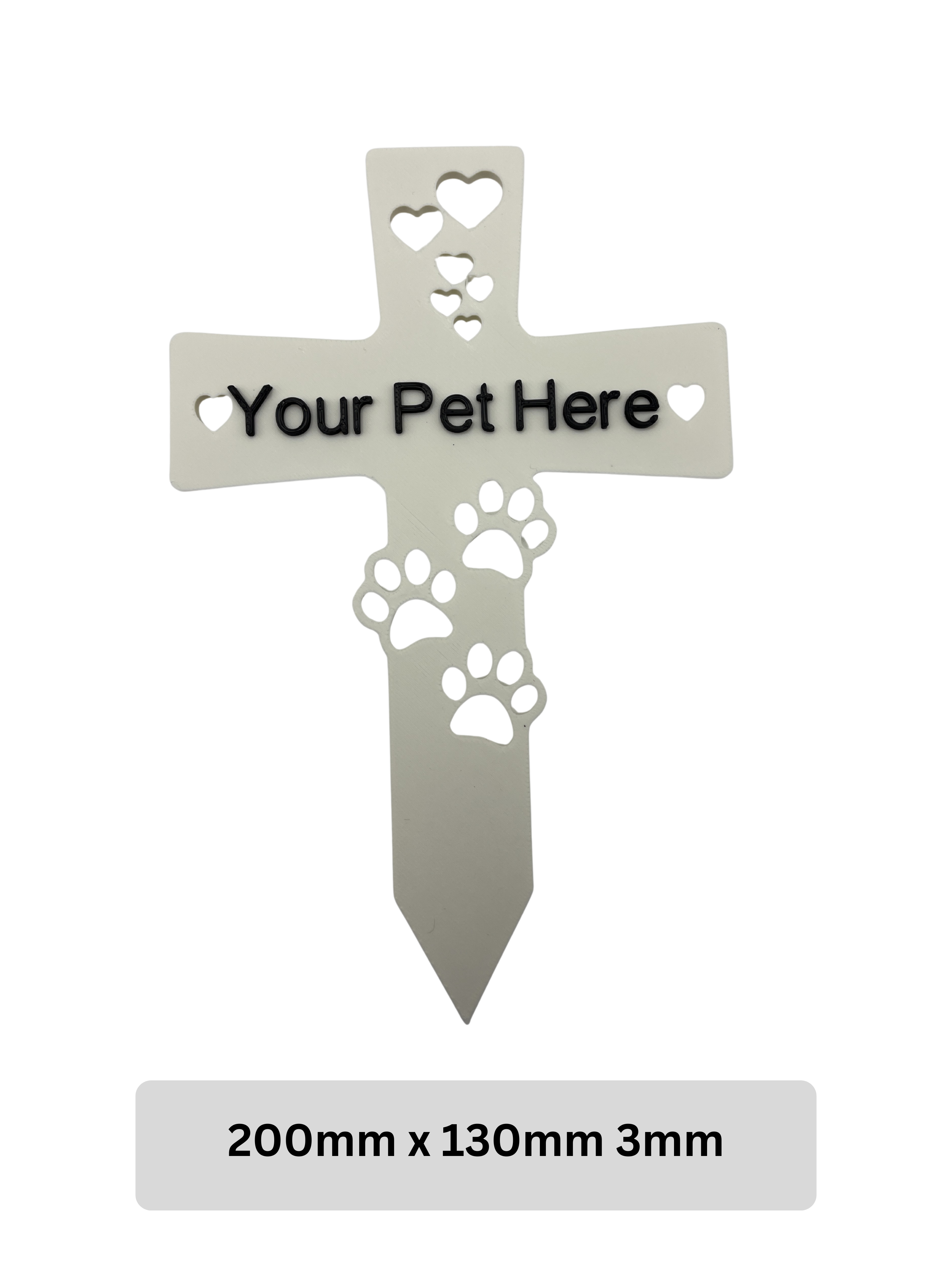 Pet Memorial - Paw Cross