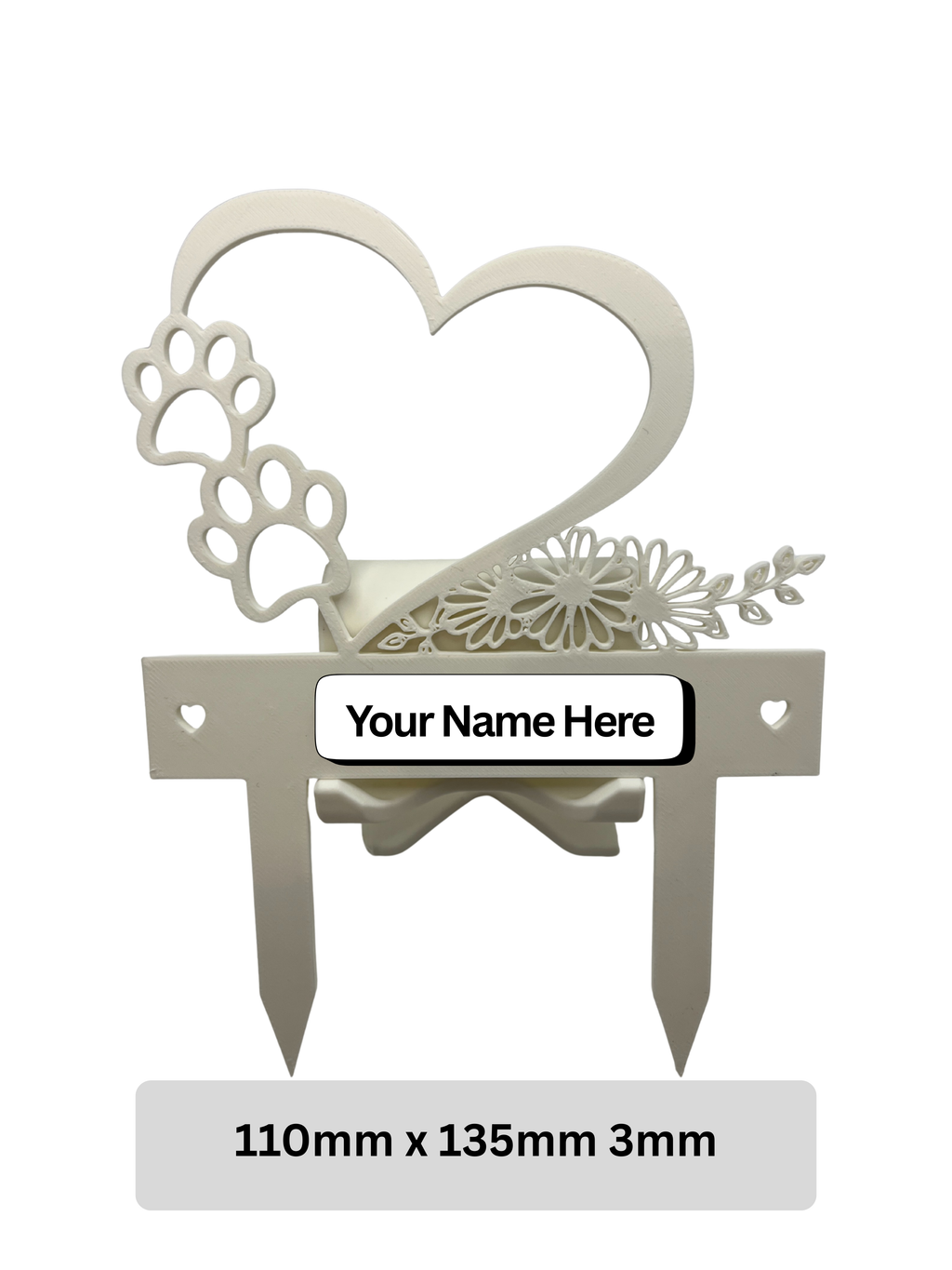 Pet Memorial - Casper Heart