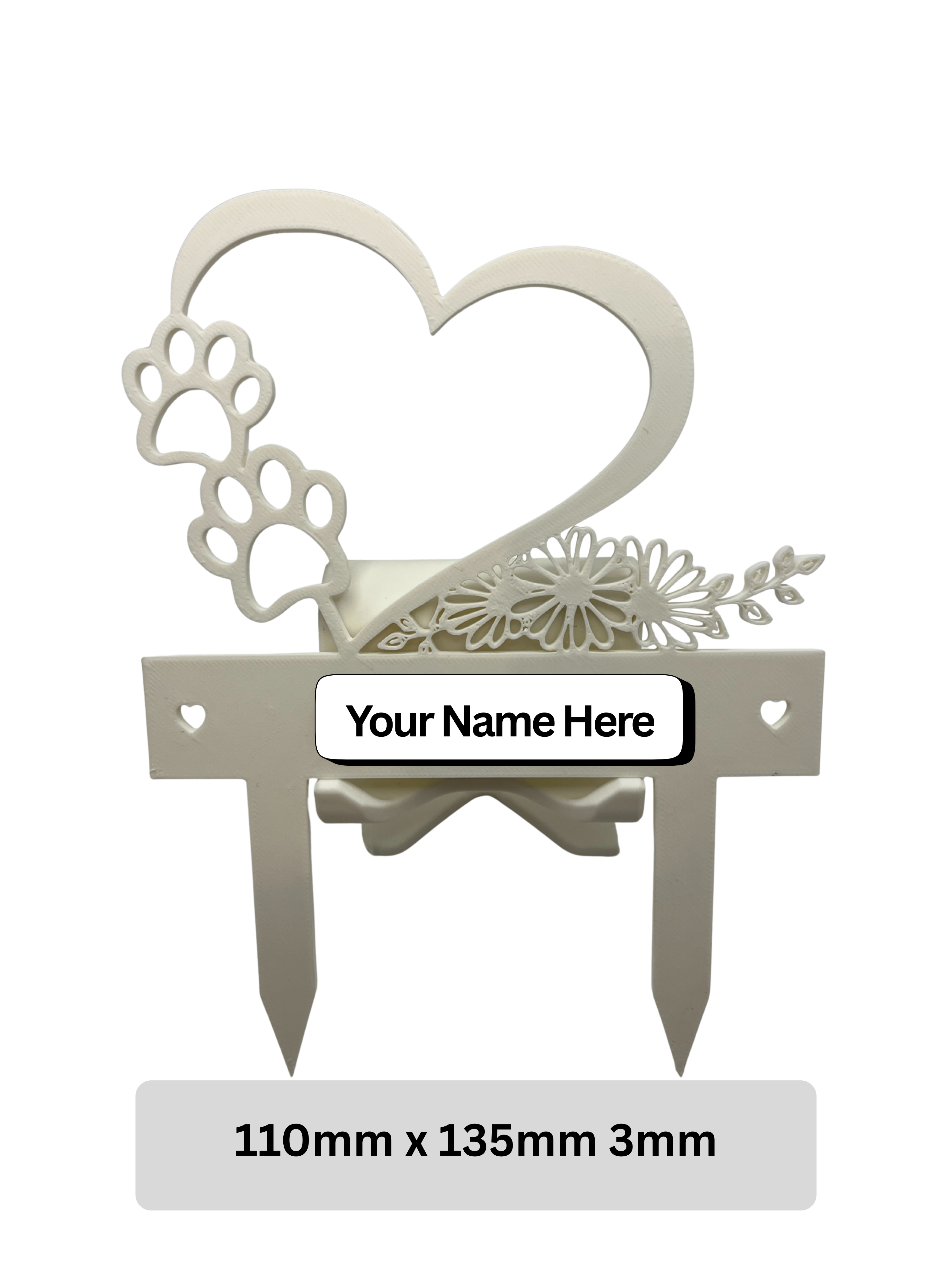 Pet Memorial - Casper Heart