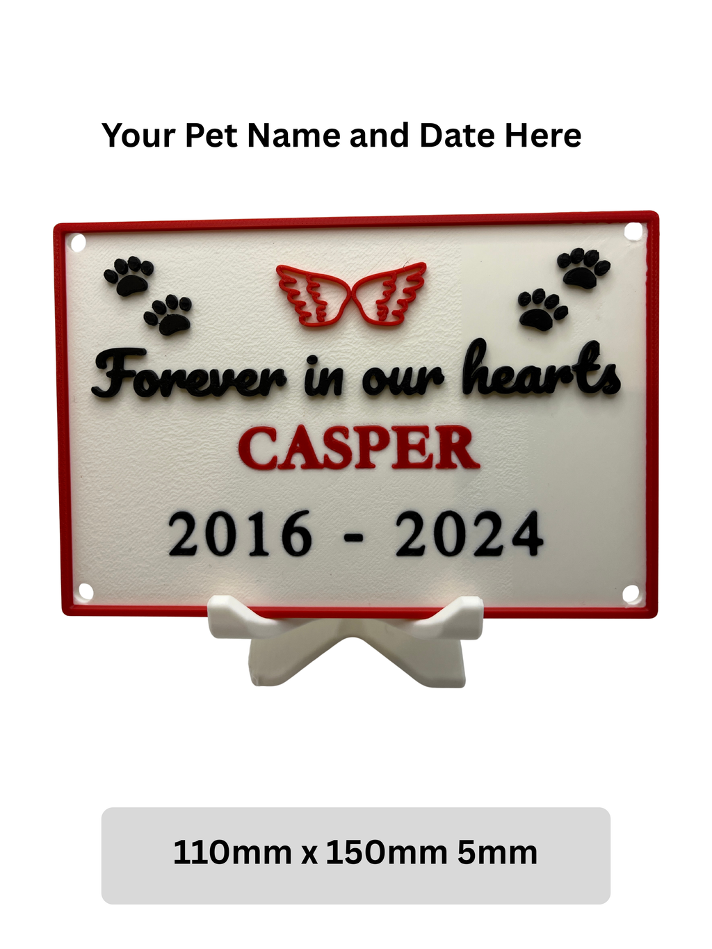 Pet Memorial - Casper Square Date