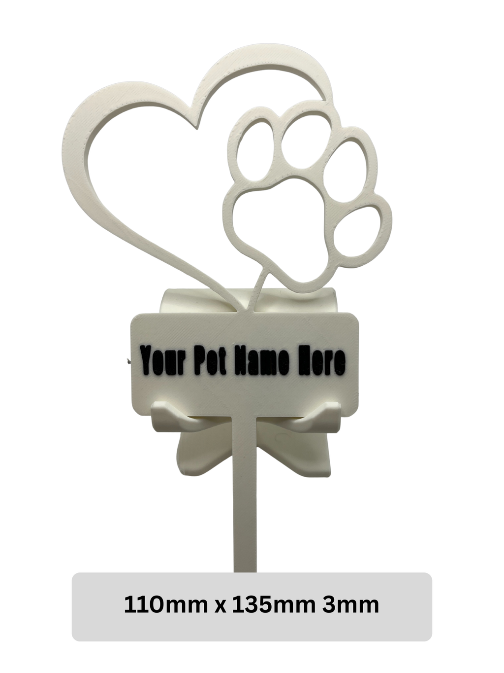 Pet Memorial - Heart Name/Year