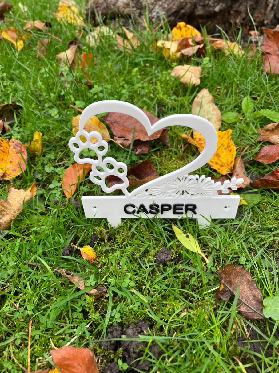 Pet Memorial - Casper Heart