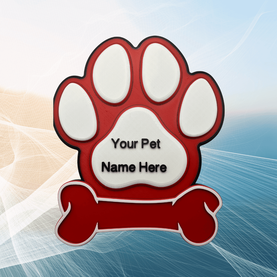 Pet Memorial - Red Paw